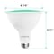 Luxrite PAR38 LED Green Light Bulb 8W 45W Equivalent Damp Rated UL Listed E26 Medium Base LR31643-1PK - alternate 7